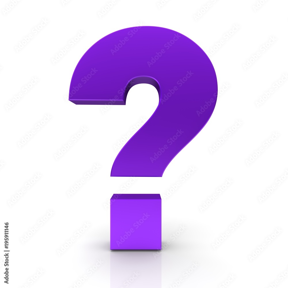 question mark 3d interrogation point purple sign question mark 3d interrogation point purple sign
