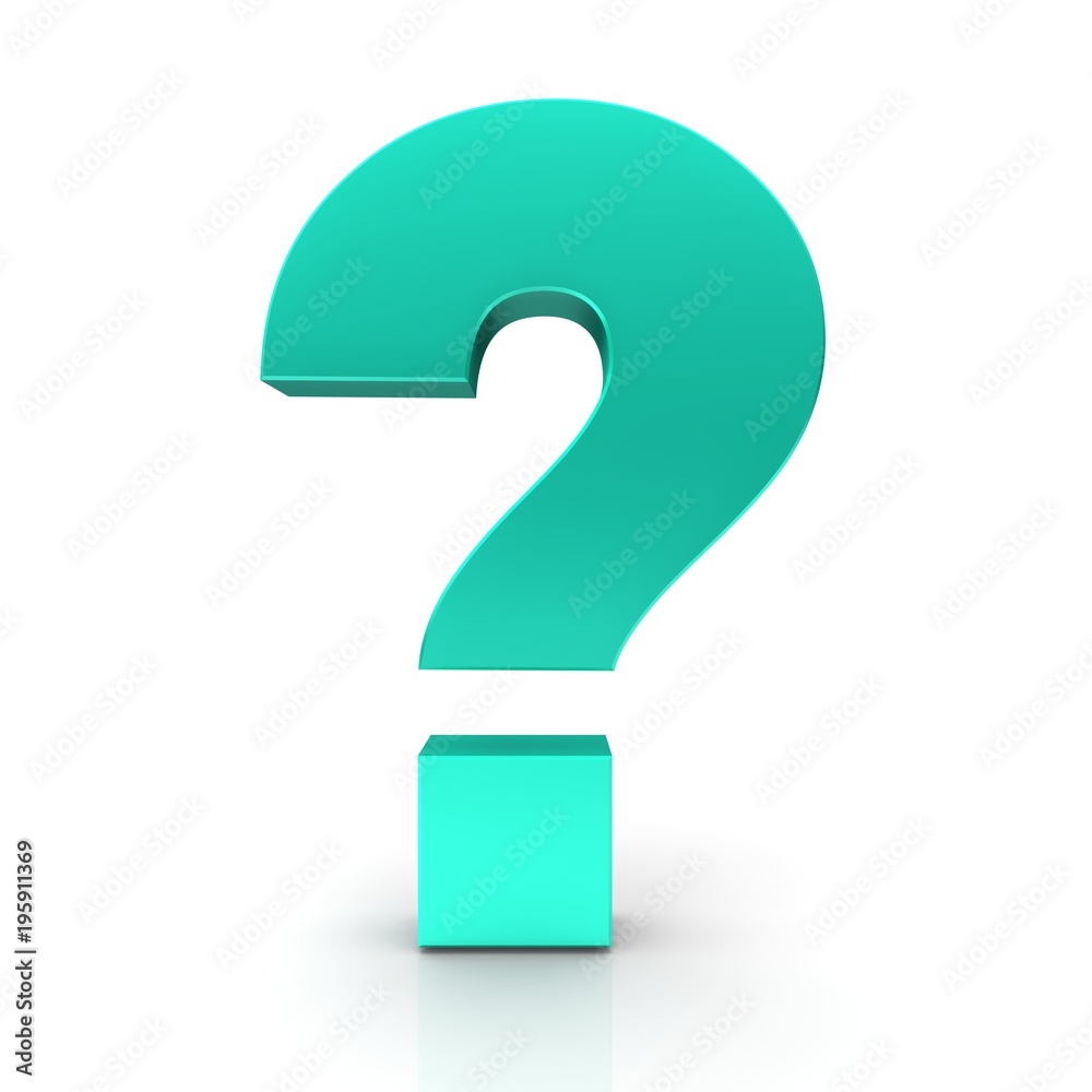 question mark 3d turquoise interrogation asking punctuation sign query question mark 3d turquoise interrogation asking punctuation sign query