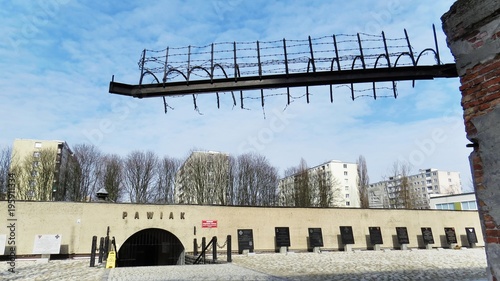 Pawiak Prison Museum with Barbed Wire