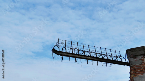 Barbed Wire with Sky