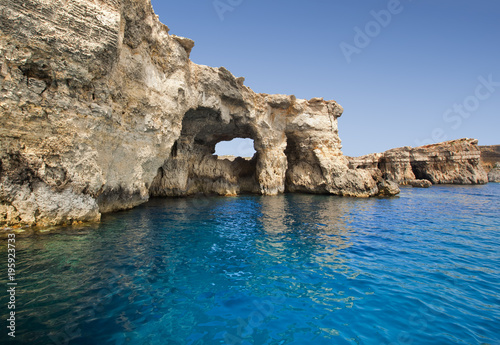 Malta cliffs at sea level