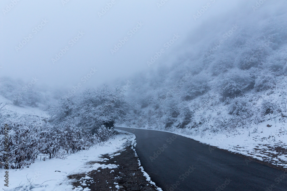 Naklejka premium Blue Hours of Filband, Mazandaran, Iran
