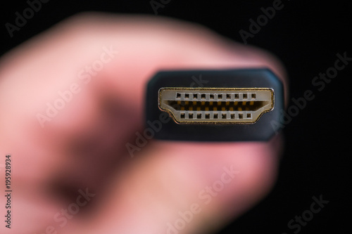HDMI cable closeup