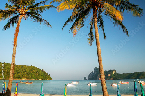 Ao Loh Dalum Beach on Phi Phi Don Island, Krabi Province, Thailand