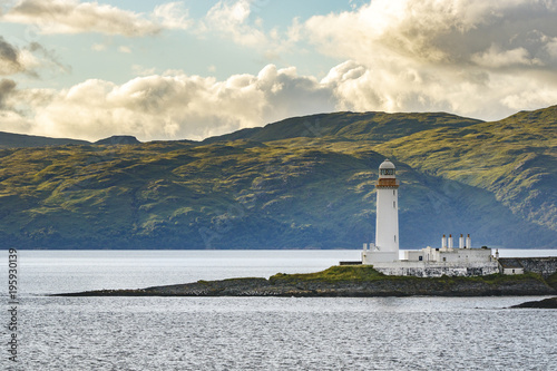 Oban, Scotland / United Kingdom - Jul 09 2017: Eilean Musdile Lighthouse.. photo