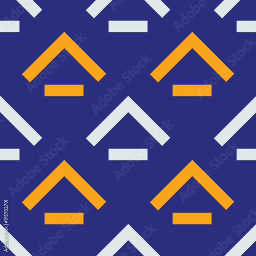 Rooftop basement seamless pattern. Strict line geometric pattern for your design.