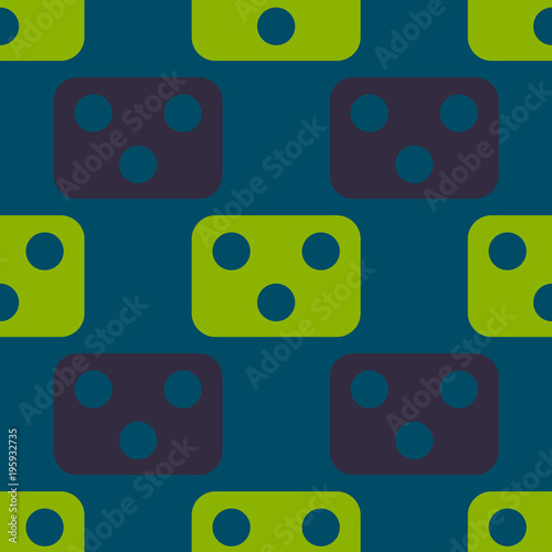 Mechanism face seamless pattern. Strict line geometric pattern for your design.