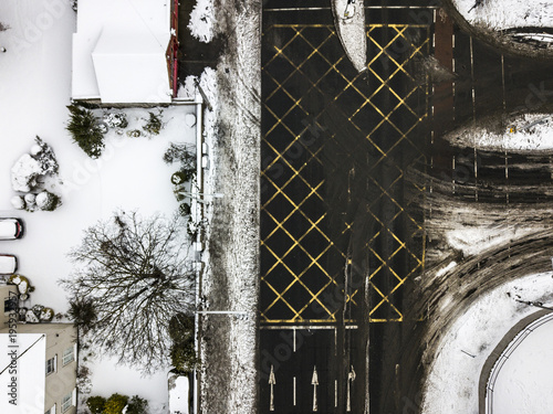 Canvas Print dublin snow