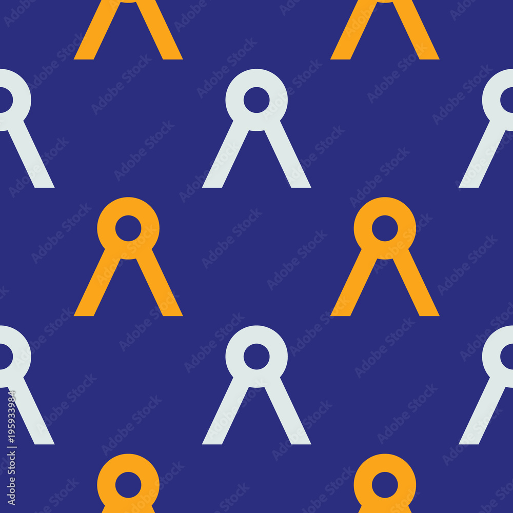 Antenna radio seamless pattern. Strict line geometric pattern for your design.