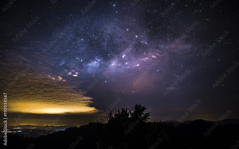 Milky way as viewed from Sungai Lembing Pahang Malaysia on a almost cloudless cold night
