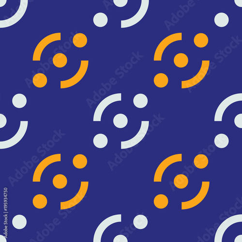 Berry flow graphic seamless pattern. Strict line geometric pattern for your design.