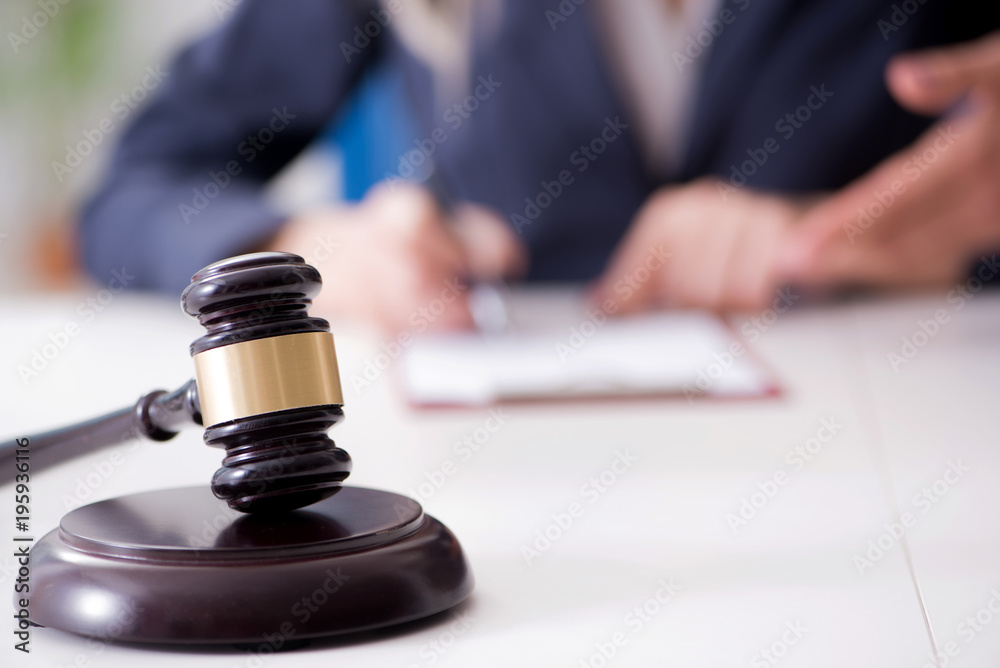 Judge and his gavel in law concept Judge and his gavel in law concept