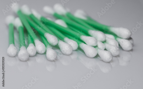 cotton swab for first aid, cosmetic applications and hygiene