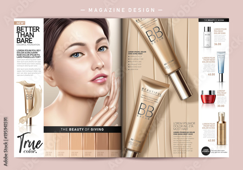 Fashion magazine template