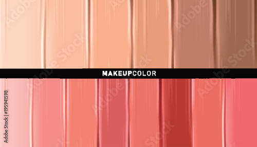 Foundation and lipgloss palette