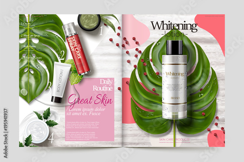 Cosmetic magazine template