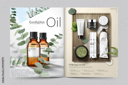 Cosmetic magazine template