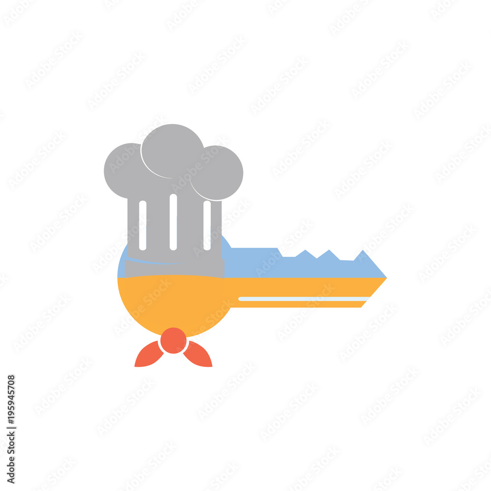 Chef Key Logo Icon Design Chef Key Logo Icon Design