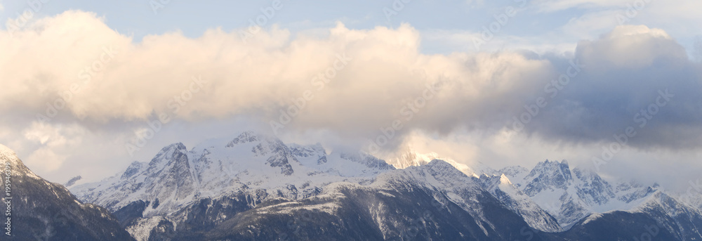 Alaskan Mountains in winter