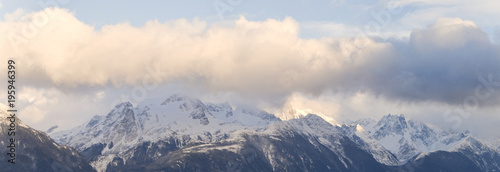 Alaskan Mountains in winter