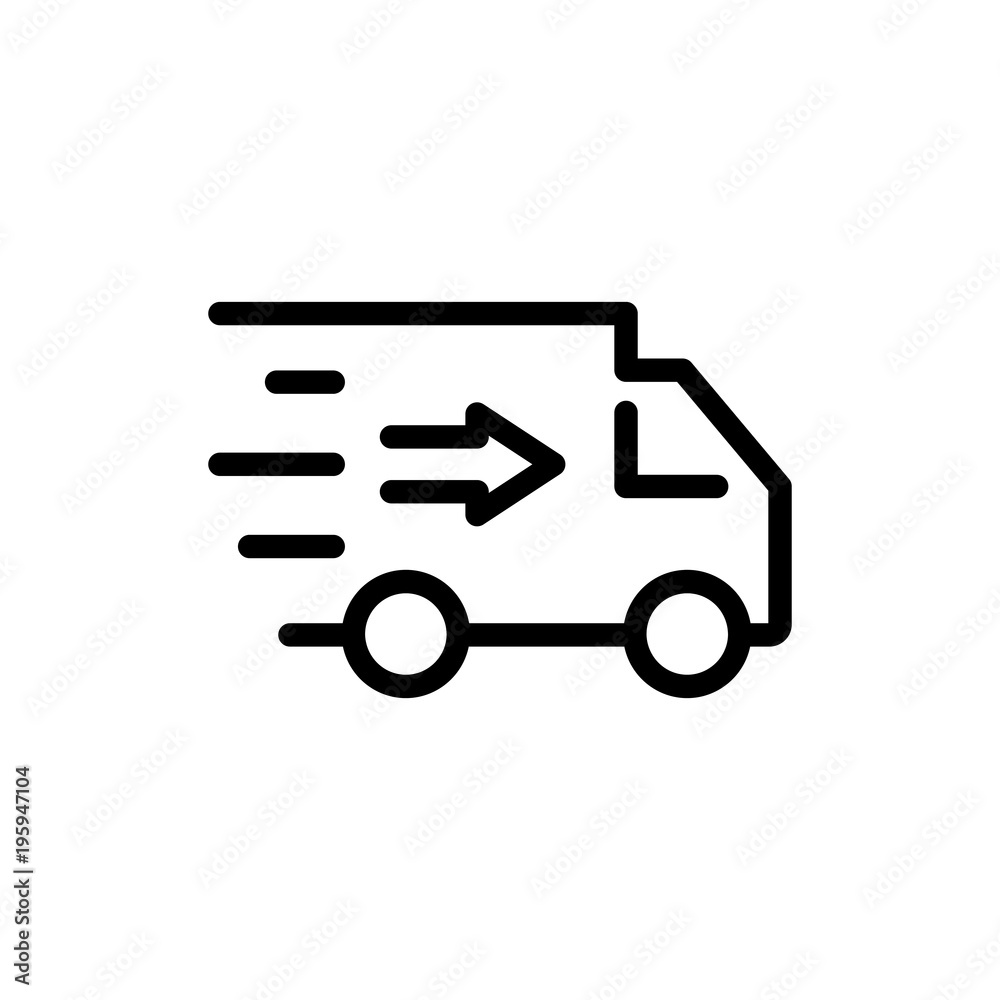 Truck flat icon Truck flat icon
