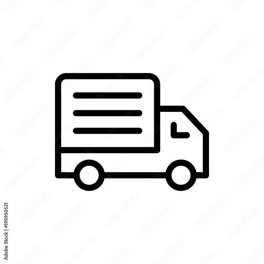 Truck flat icon Truck flat icon