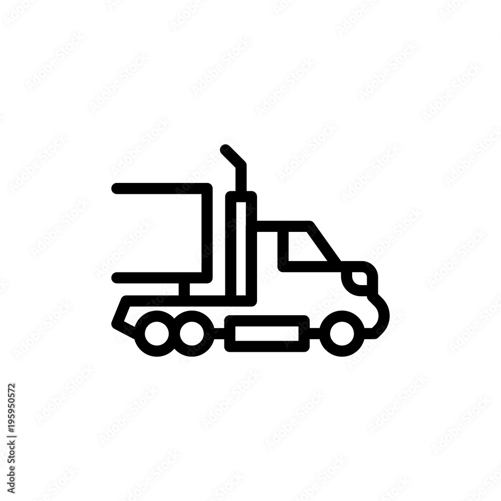 Truck flat icon