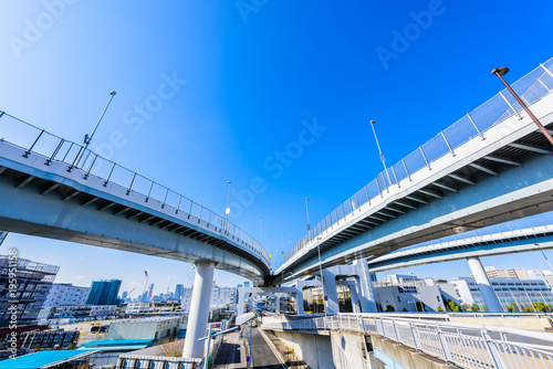 東雲ジャンクション Elevated expressway