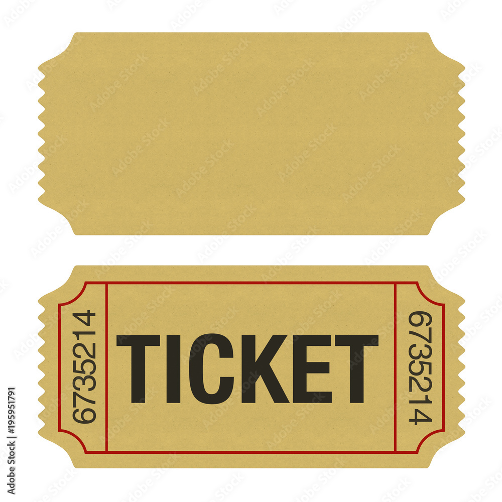 Admission Ticket Isolated Stock Illustration | Adobe Stock