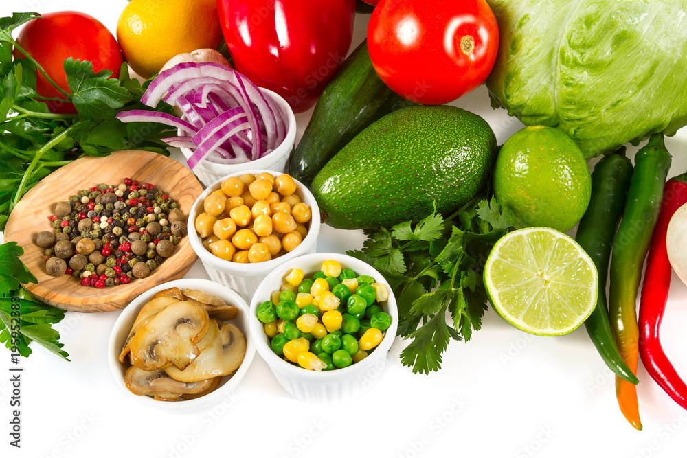 ingredients for vegetable wraps ingredients for vegetable wraps