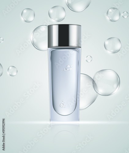 Skin toner ads template. Graphic concept for your design.