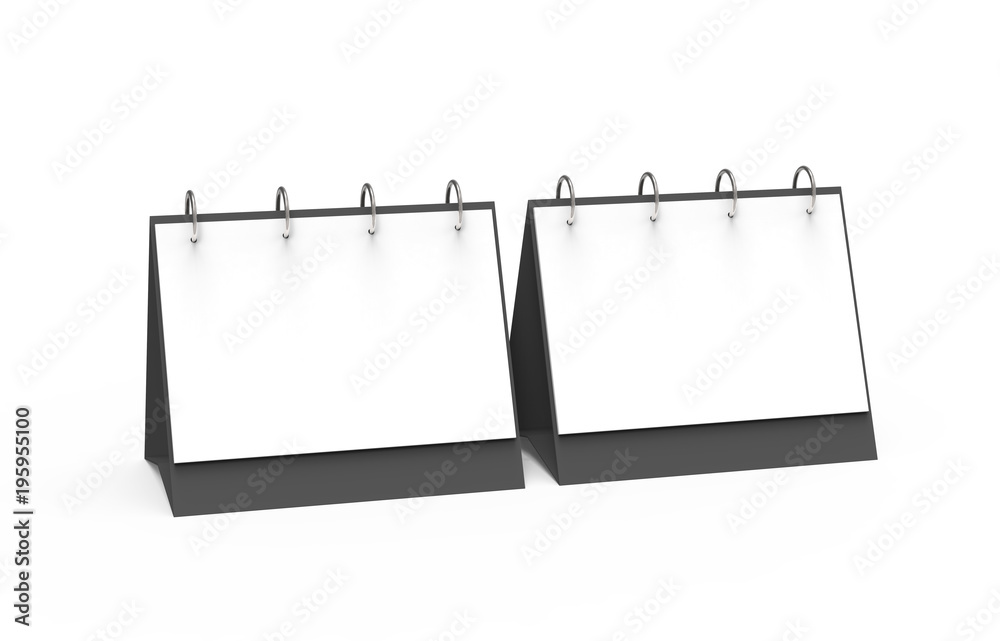 Blank desk calendar Blank desk calendar
