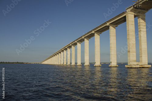 'Journalist Phelippe Daou' bridge also called 'Rio Negro' bridge. Manaus, Amazon / Brazil