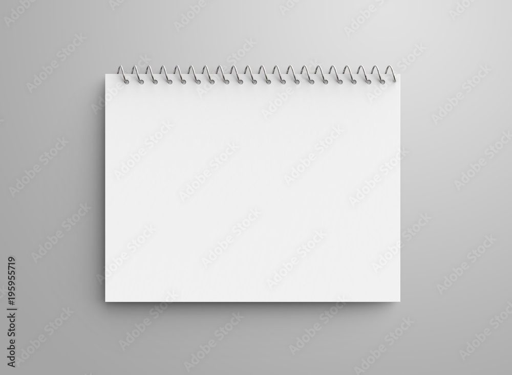Blank notepad mockup Blank notepad mockup