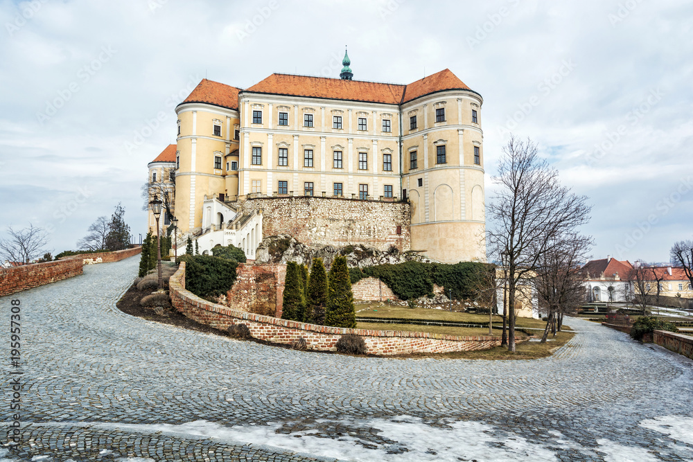 Mikulov castle, southern Moravia, Czech republic
