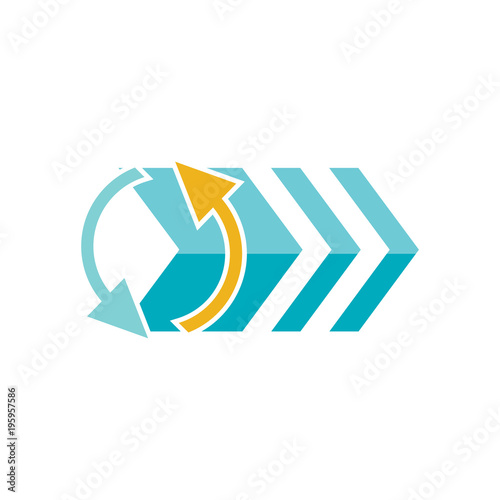 Free Download Recycle Arrow Logo Icon Design - GFXLoad