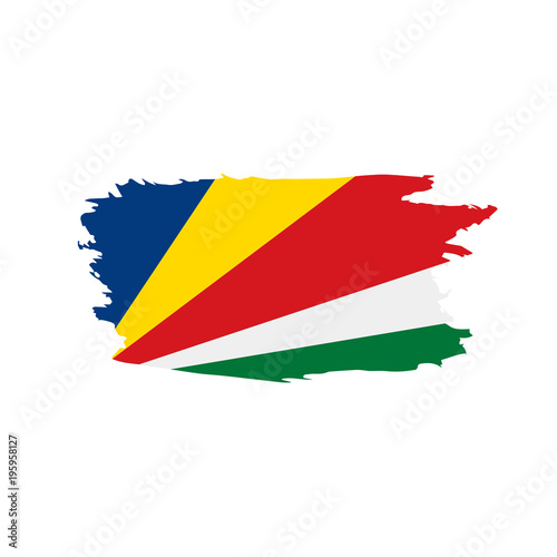 Seychelles flag  vector illustration