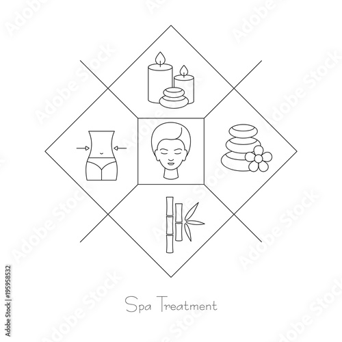 Beauty and spa design concept.