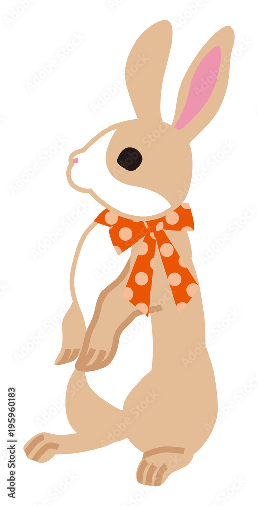 Obraz premium Easter Bunny -Side view