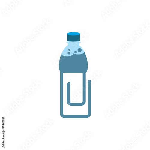 Clip Bootle Logo Icon Design