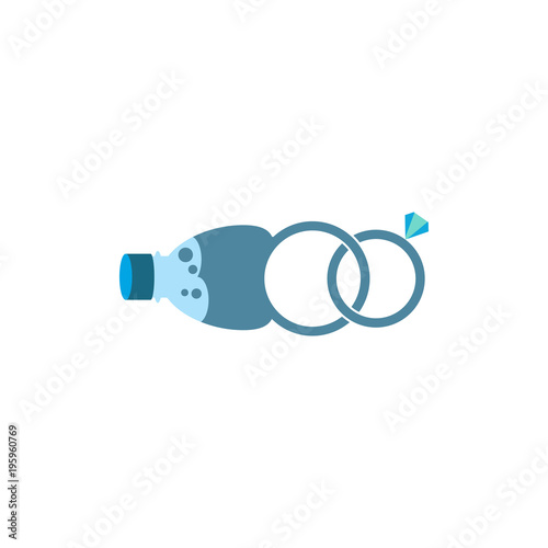Wedding Bootle Logo Icon Design