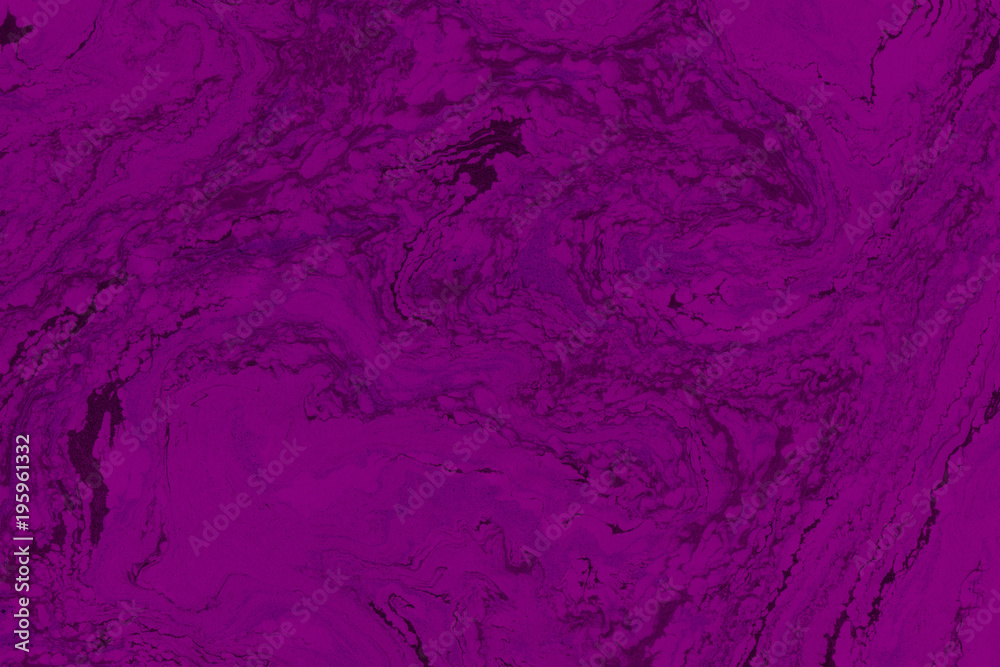Suminagashi marble texture hand painted with purple ink. Digital paper 1668 performed in traditional japanese suminagashi floating ink technique. Exotic liquid abstract background.