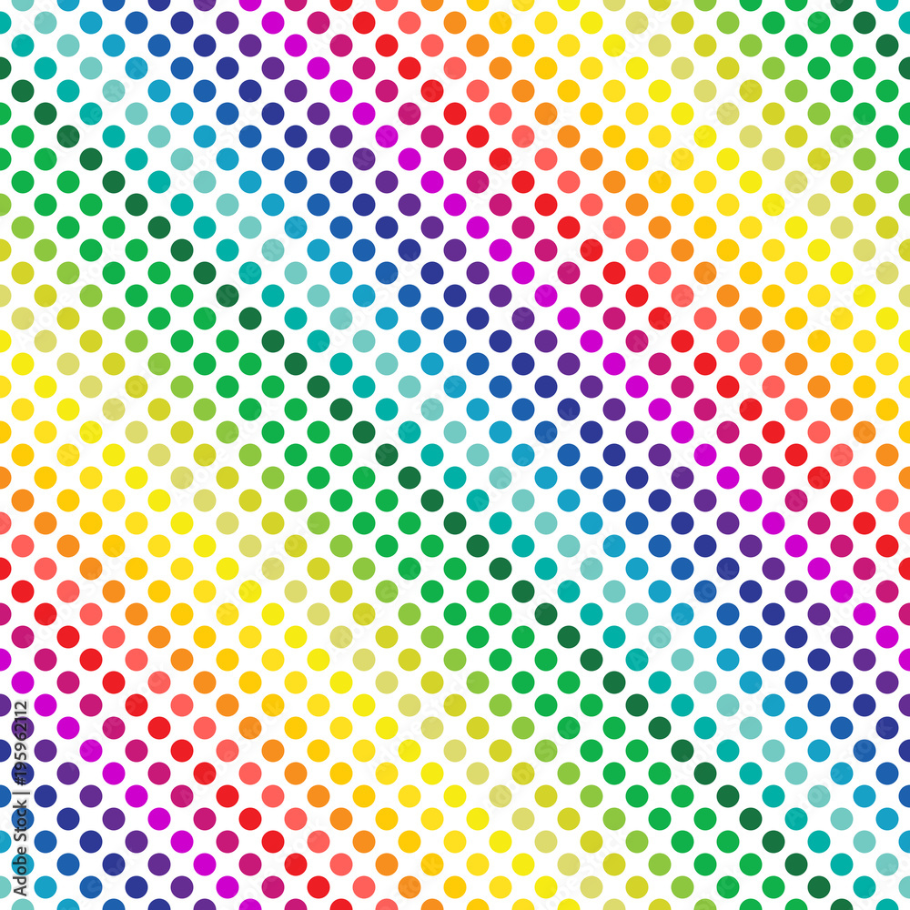 colorful circles in lines. seamless pattern and rainbow color concept. vector illustration. colorful circles in lines. seamless pattern and rainbow color concept. vector illustration.