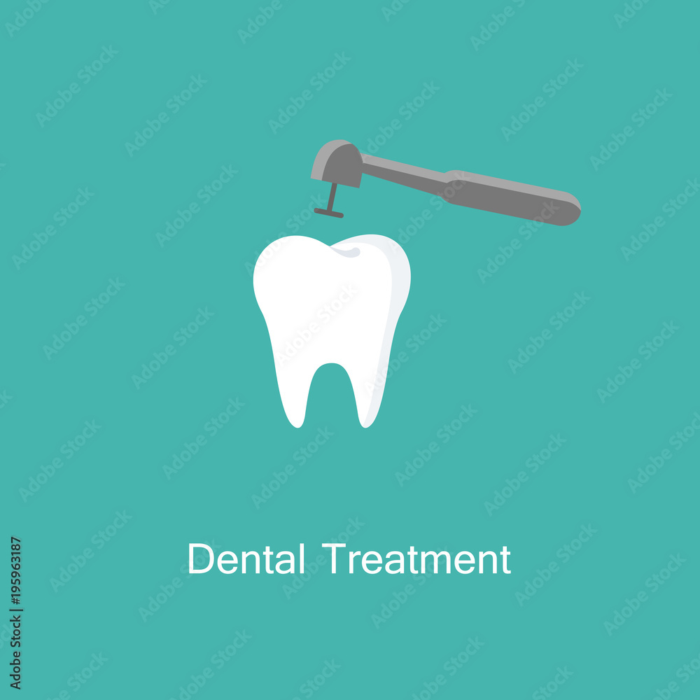 Treatment of tooth icon.