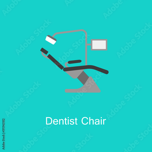 Dental chair icon thin line for web and mobile.