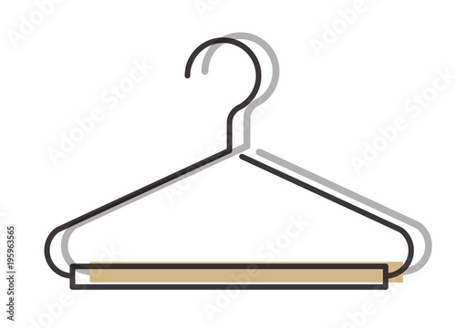 wire clothes hook icon vector illustration design
