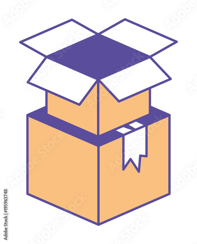 pile boxes carton delivery service vector illustration design