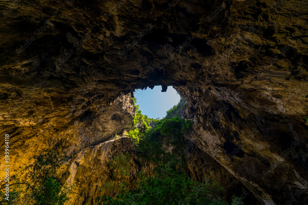 Sunlight Through the Cave