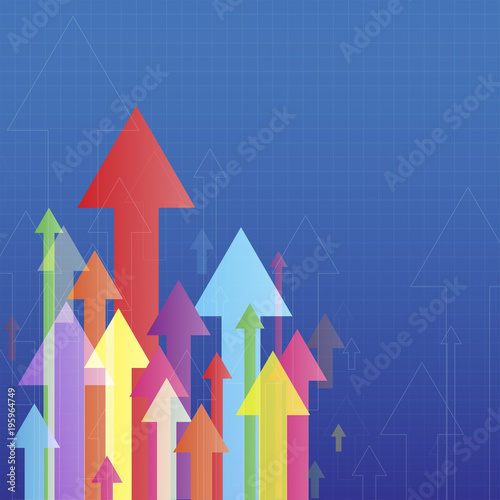 colorful arrows abstract background