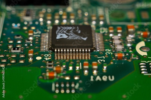 Microprocessor transistor CPU macro center